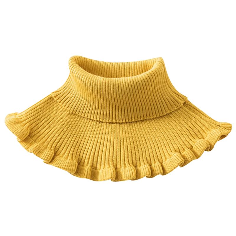 femmes hiver rouge noir épais tricot anneau écharpe Tube femmes tricoté écharpe coupe-vent plus cou guêtre cou écharpe: Yellow