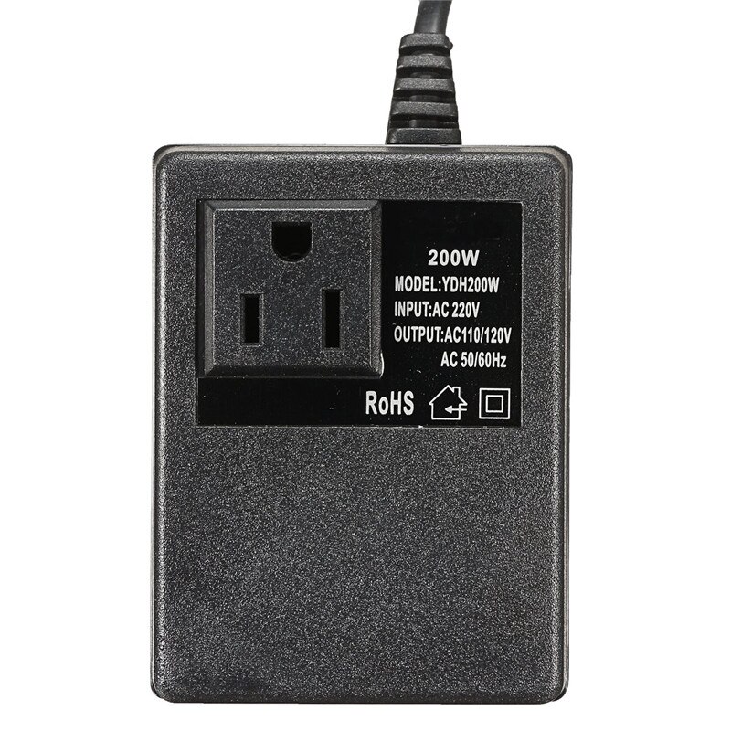 220V 240V Naar 110V 120V 200W Elektronische International Travel Power Converter Voltage Converter Power Adapter transformers