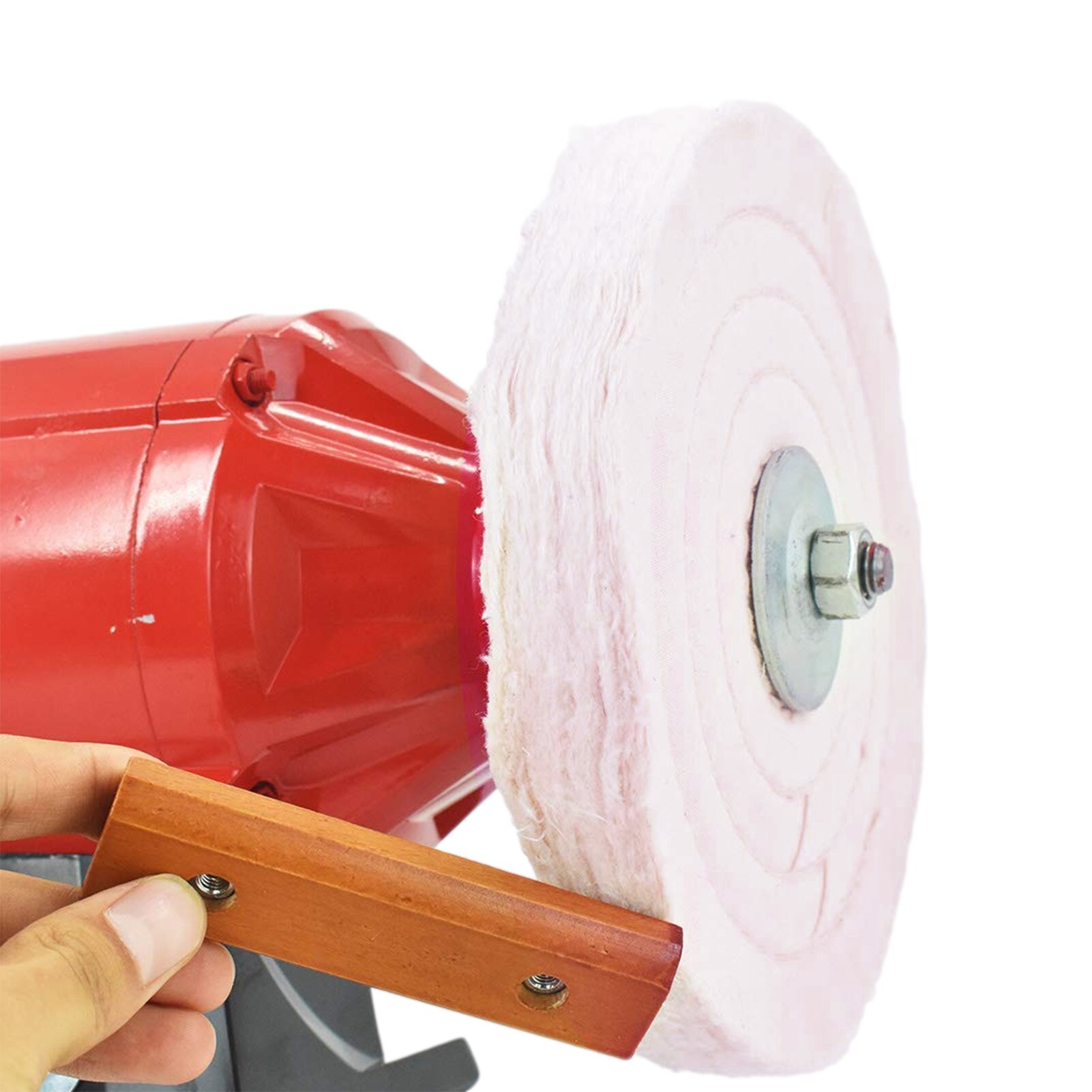 8-inch Polishing Wheel 70-layer Flannel Wheel Mirror Polished Buffing Wheel For Stainless Steel Wood Metals Polishing Accessory