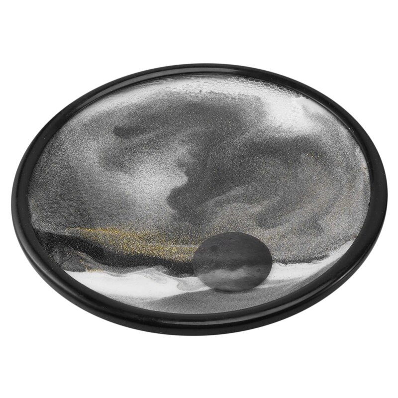 Moving Sand Art Picture Gl 3D Deep Sea Sandscape in Motion Display Flowing Sand Frame Relaxing Deskt