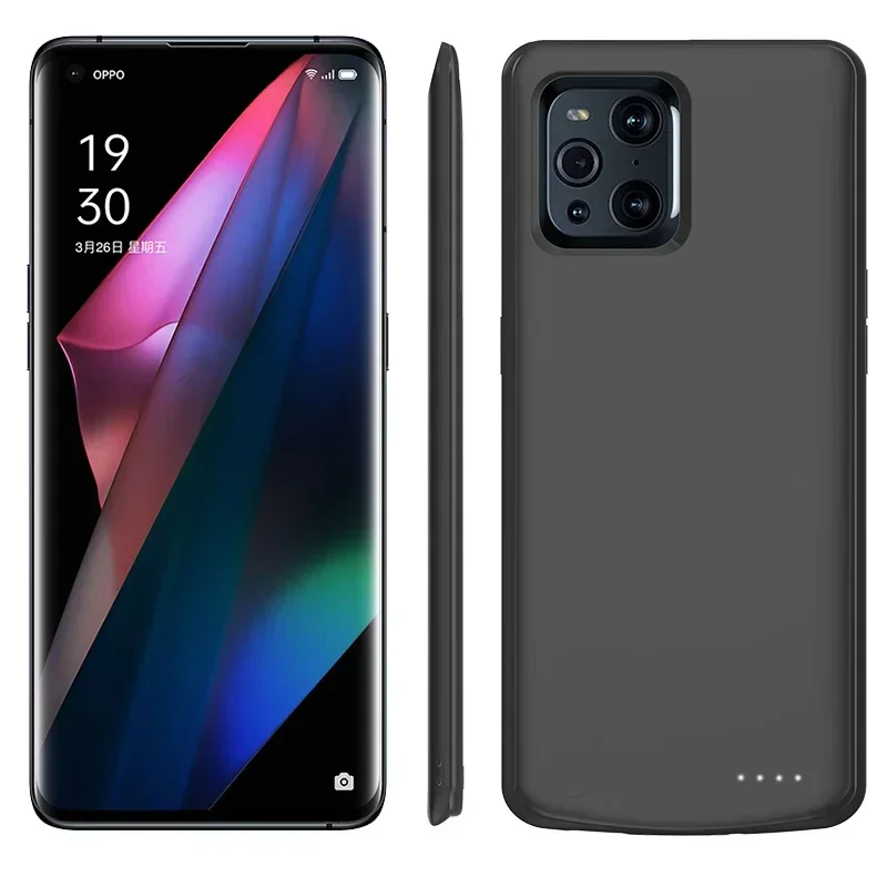 Custodia per caricabatteria da 6800 mAh per OPPO Trova X X2 X3 X5 X6 Pro Power Bank Custodia di ricarica per batteria esterna antiurto portatile Silm