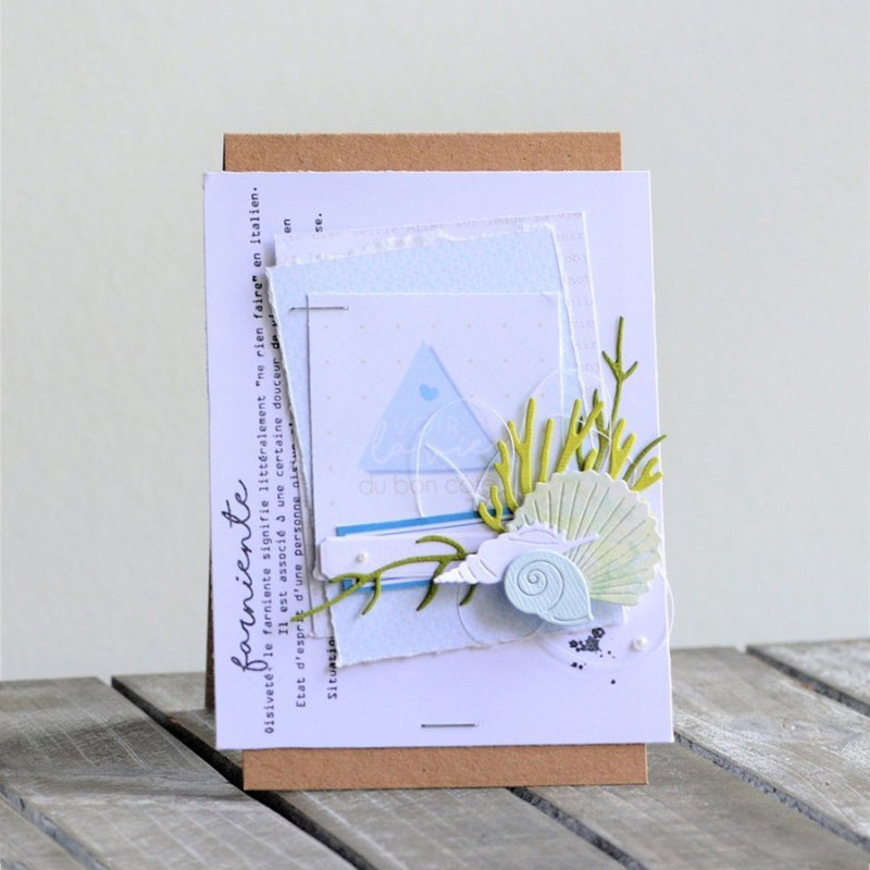 CH sea animal shells Metal Cutting Dies Embossing Scrapbooking Stencil Craft Cut Dies For DIY Card Crafts Handmade