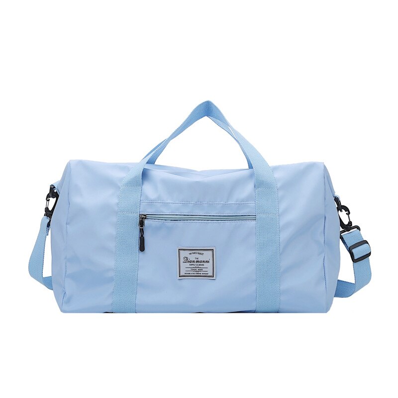 Nylon Travel Handbag Carry on Fitness Shoulder Bags Men Duffle Bags Women Travel Tote Large Weekend Bag Overnight Bag XA814WB: Blue