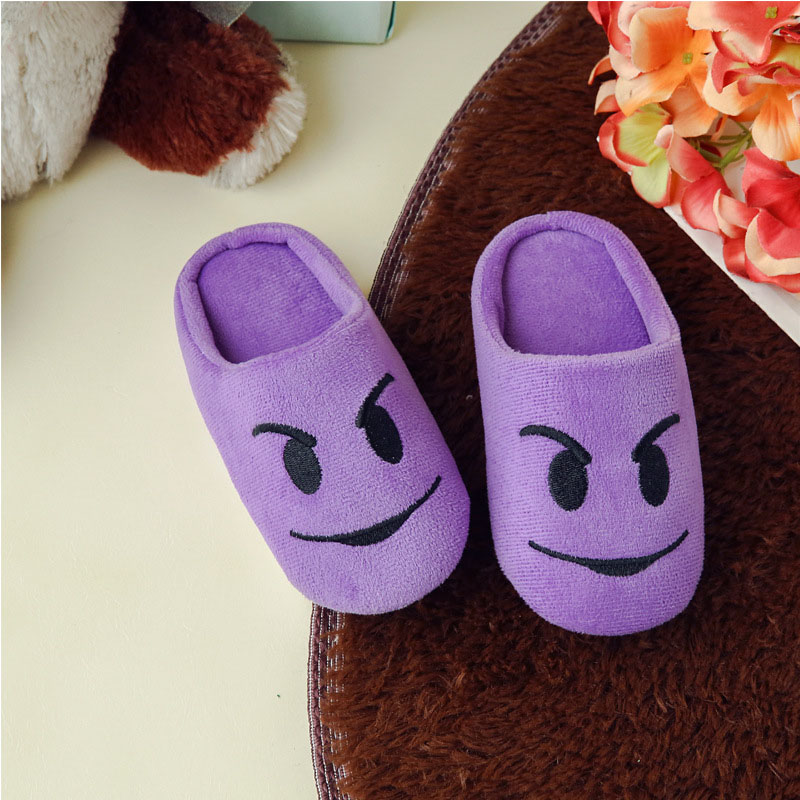 Pantufa infantil de algodão, chinelo de casa para meninos e meninas, rasteirinha engraçada e confortável para bebês dentro de casa: Angry / Insole 22cm