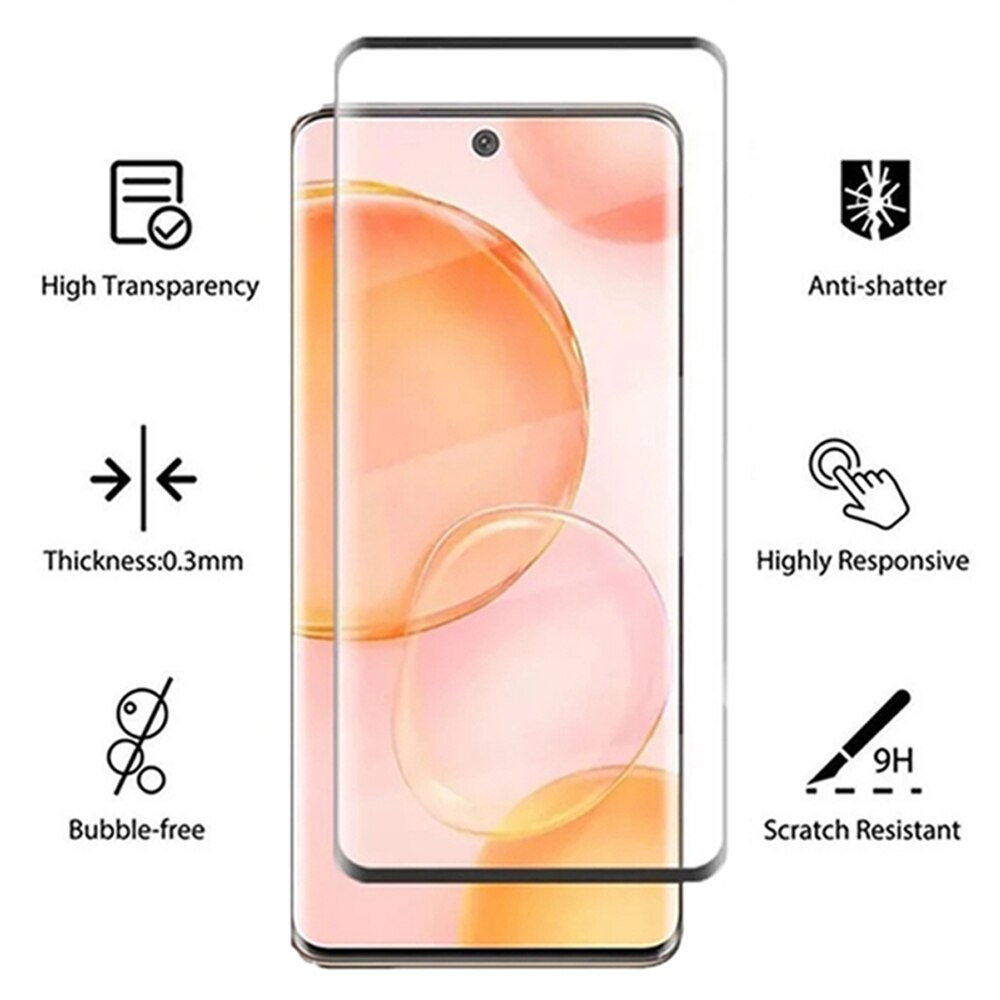 9D Gebogen Gehard Glas Case Voor Honor 50 6.57 &quot;Screen Protector Voor Honor50 NTH-AN00, NTH-NX9 Camera Lens Beschermende Film Cover