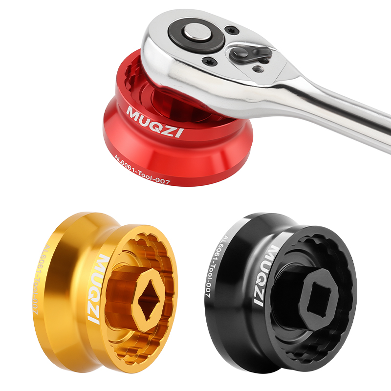 MUQZI 5-in-1 Bottom Bracket Tool for 12/16-Notch 39/41/44/46/49mm Bike Bottom Bracket Install Removal Wrench