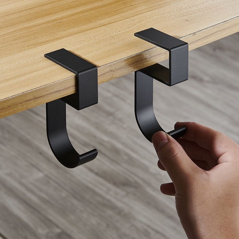 5-förmiger Tischkantenhaken für Höhle Schreibtisch, seitliche Hängetasche, abnehmbare Büro-Handtaschenhalter, Tischhaken, Büro-Schreibtisch-Organizer