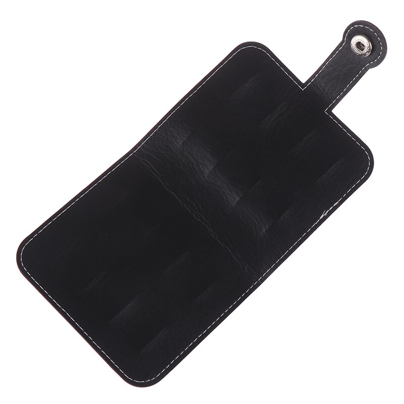 Wallet Acoustic Electric Plectrum Mix Black Square Leather Guitar Pick Holder Bag