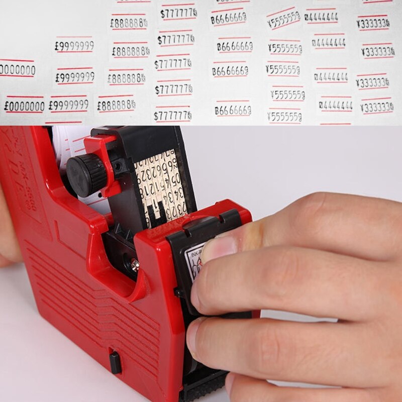 MX-5500 Handheld Price Labeller 8 Digits Single Row Tag Marker Machine for store G88D