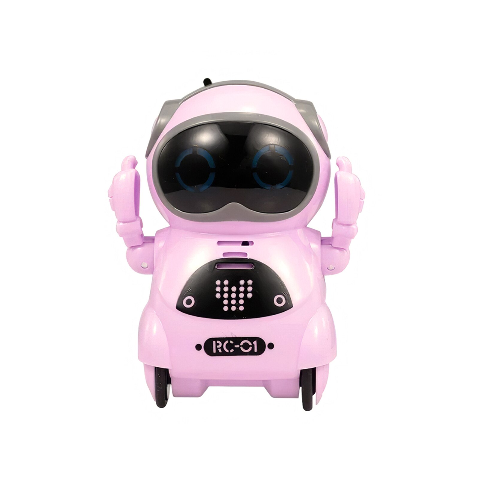 1Pcs Intelligente Mini Pocket Robot Lopen Muziek Dans Licht Spraakherkenning Gesprek Herhalen Smart Kids Speelgoed Interactieve