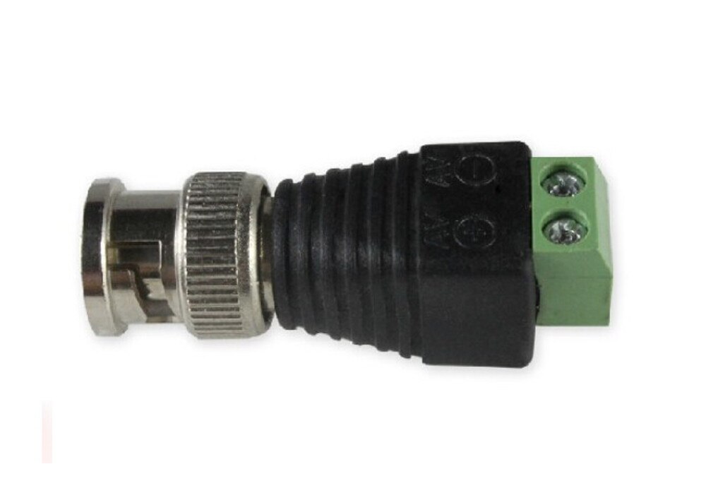 Mini Coax CAT5 Male BNC Connector To Camera CCTV BNC Video Balun Connector Adapter