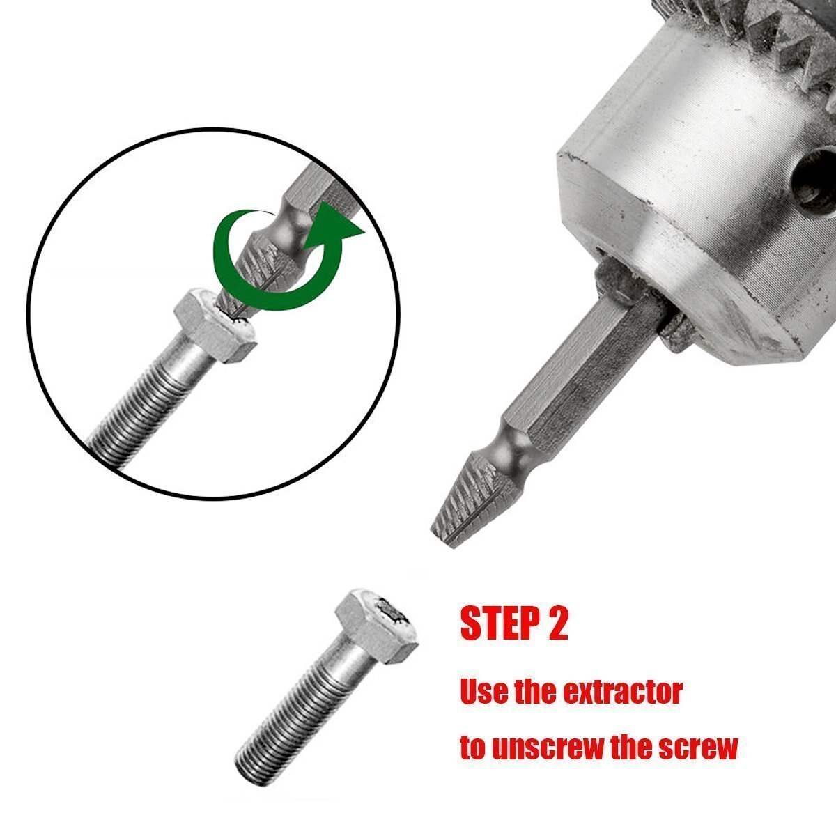 4 PCS Damaged Screw Extractor Drill Bit Set Stripped Broken Screw Bolt Remover Extractor Easily Take Out Demolition Tools