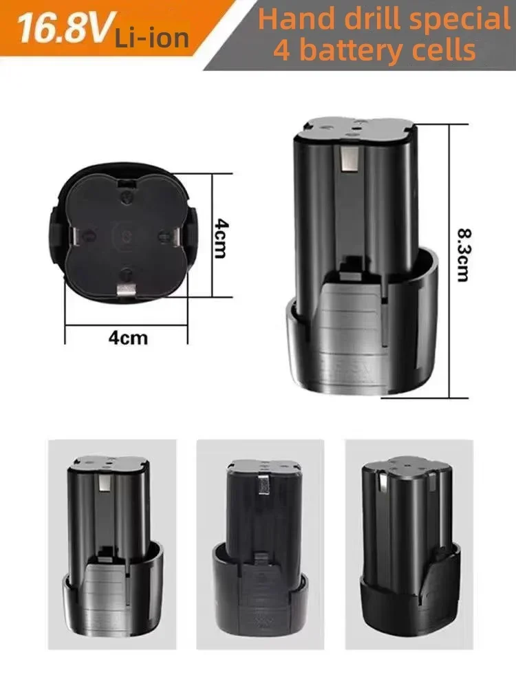 Batteria al litio universale da 16,8 V per utensili elettrici, cacciaviti elettrici e trapani elettrici Batteria multifunzione da 16,8 V 4,0 ah
