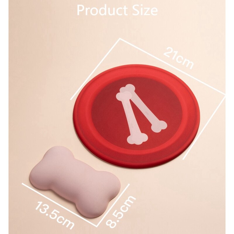 Dog Bone Mouse Pad, Ergonomic Mouse Pad, Mouse Pad Wrist Support, Ergonomic Mouse Pad, with Keyboard Wrist Rest