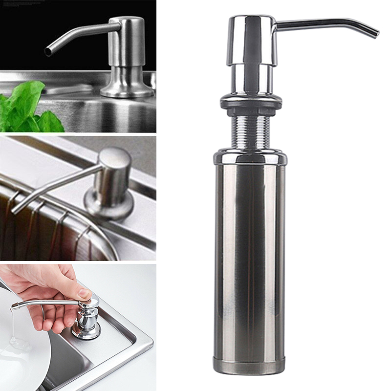 300ML Countertop Liquid Hand Pump Replacement Kitchen Sink Soap Dispenser dispenser for liquid soap dispensador jabon I88 #1: Default Title