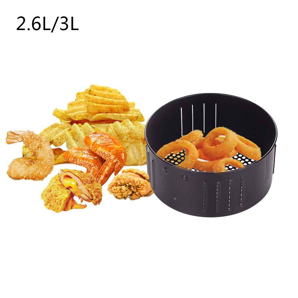 Olie Pan Air Friteuse Mand Koekenpan Accessoires Gietijzer 2.6 / 3.5L Non-stick