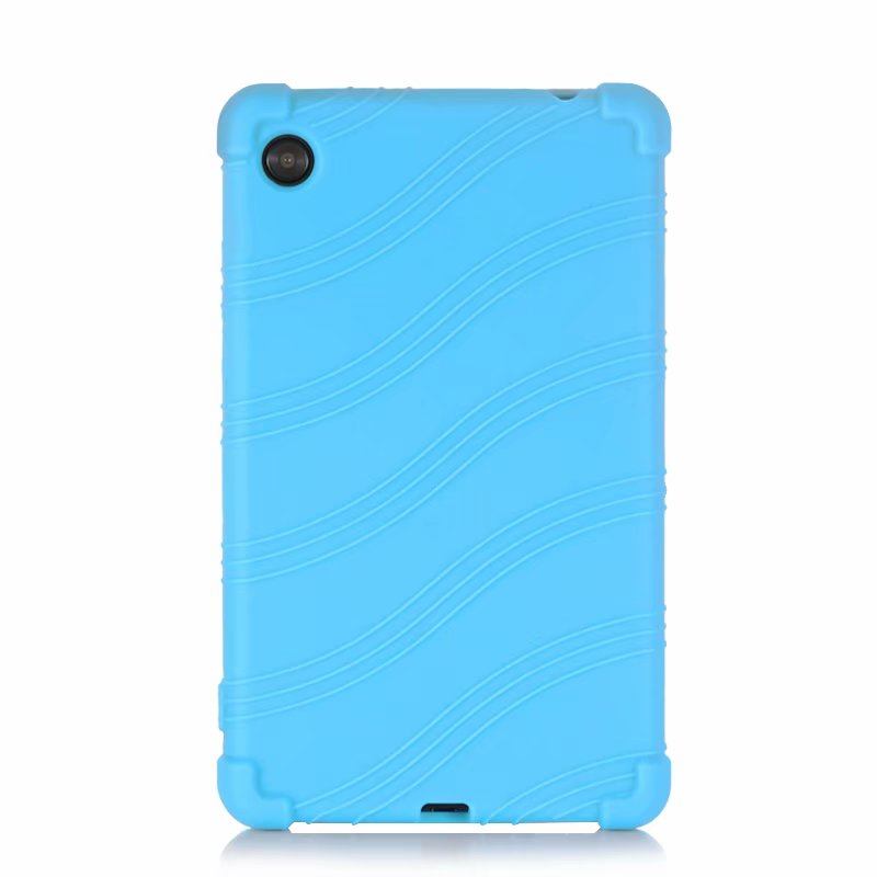 Voor Lenovo Tab M7 Silicon Case TB-7305F 7305i 7305N 7305X Valweerstand Soft Silicone Cover: Sky Blue