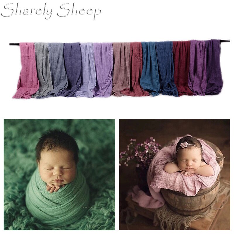 Pasgeboren Fotografie Props Baby Meisje Jongen Fotoshoot Poseren Stretch Wrap Mand Filler bebe foto Deken Accessoires Props