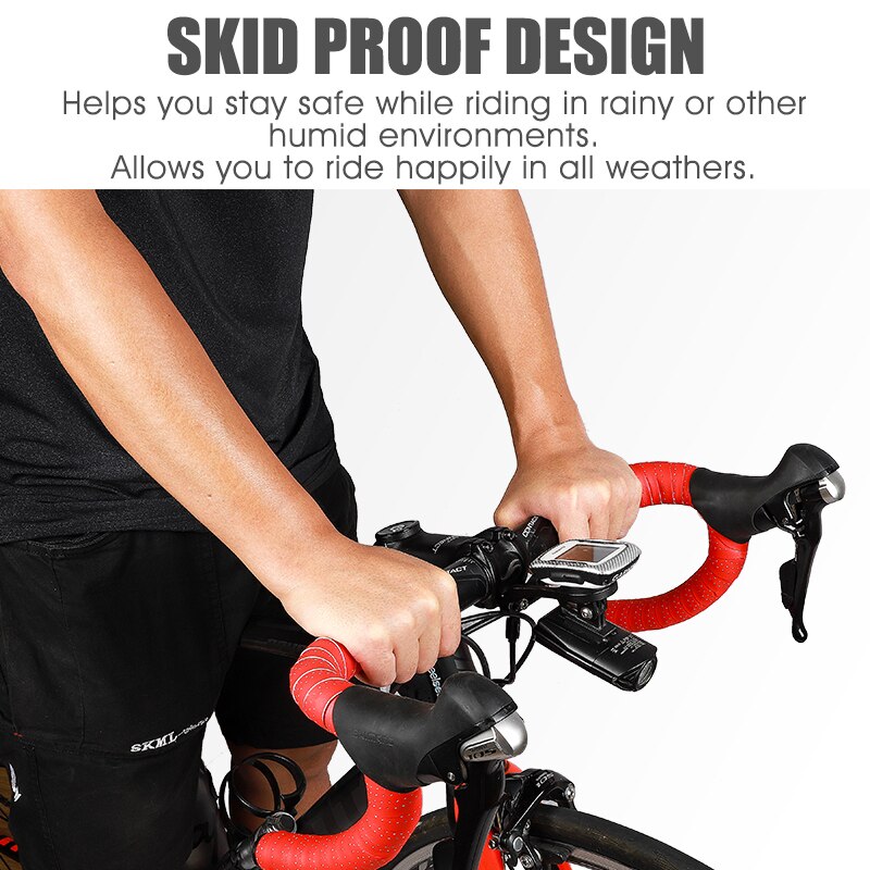 WEST BIKING – Ruban De Guidon De Vélo Antidérapant, Souple En Pu Eva Accessoires De Cyclisme Longueur De 215 Cm 4001305117047