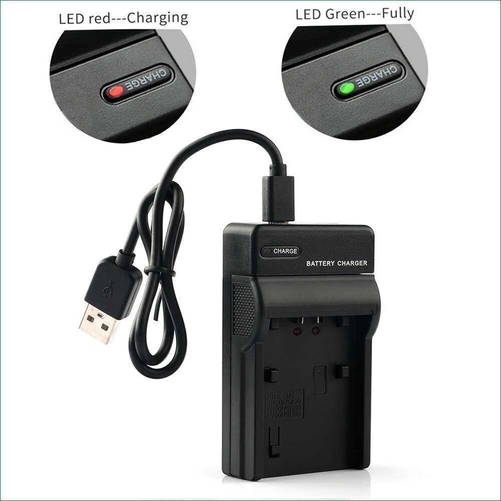 Lanfulang NP-FV50 Np FV50 Usb Camera Batterij Oplader Voor Sony Hdr-CX110 CX115E CX230 CX130 CX300 CX150 CX150E CX170 CX190 CX320