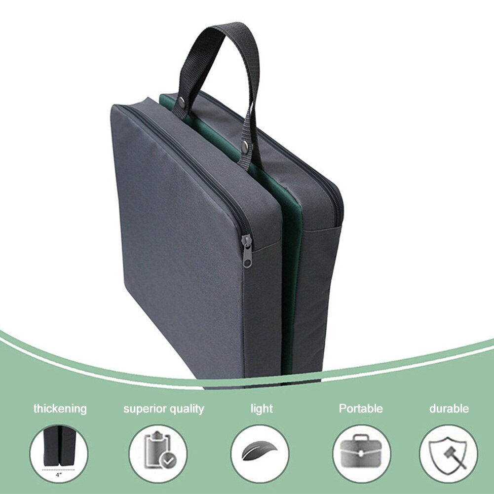 Doux Travail Hassock Amovible Tapis de Yoga Avec Poignée En Mousse à Mémoire de forme Extérieure Désherbage Kneeler Jardin Agenouilloir Pad Pliable Portable