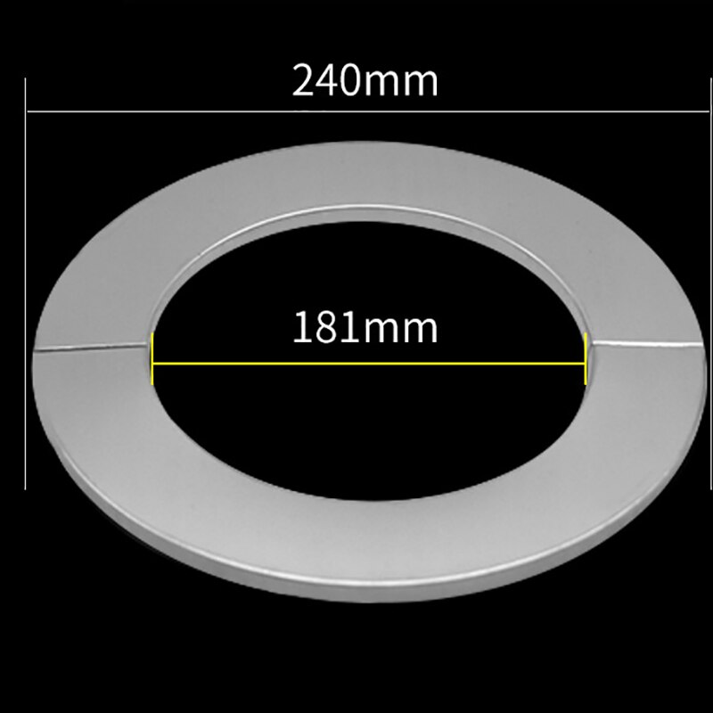 Stainless Steel Water Pipe Faucet Decorative Cover Self-Adhesive Cover Chrome Pipe Wall Covers Faucet Accessories: 240x181mm