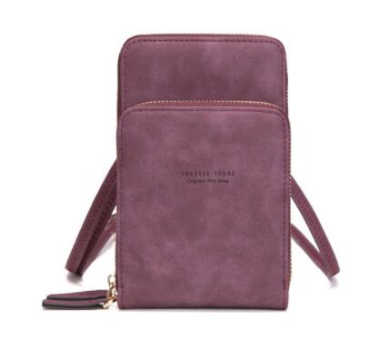 SMOOZA Crossbody komórek torba na telefonu na ramię torebka na telefon moda codziennego użytku posiadacz karty Mini letnia torba na ramię dla kobiet portfel: scrub purple