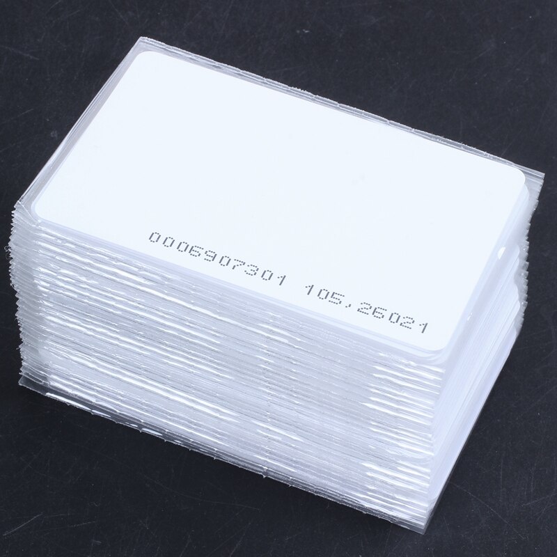 Badge d&#39;identification pour accès EM4100 150 kHz RFID, 125 pièces