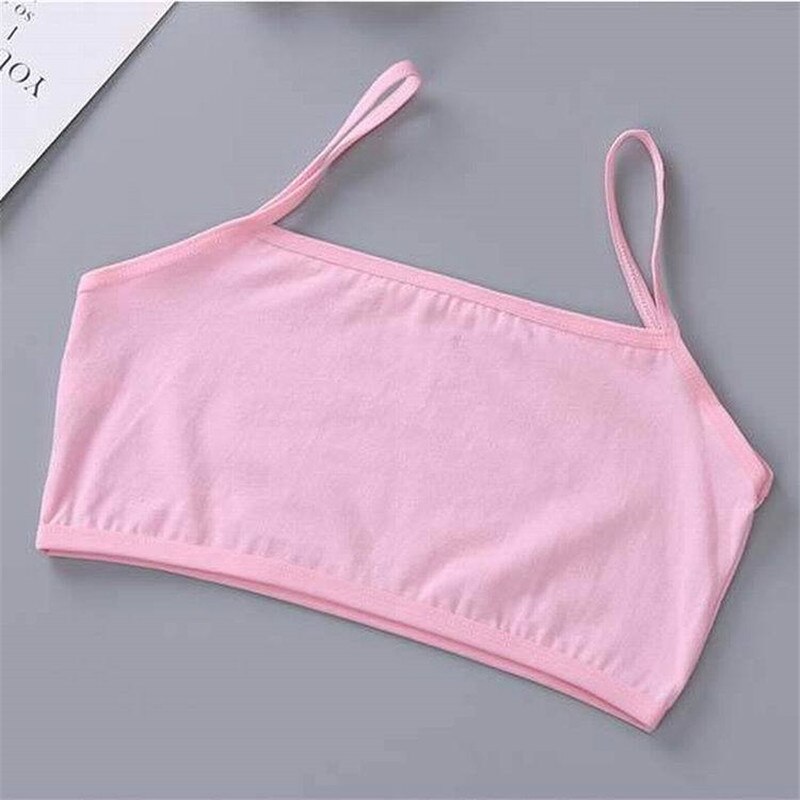 4pcs Girls Training Bras Young Girl Bra Cotton Teenage Underwear for Kids Summer Teens Puberty Clothing