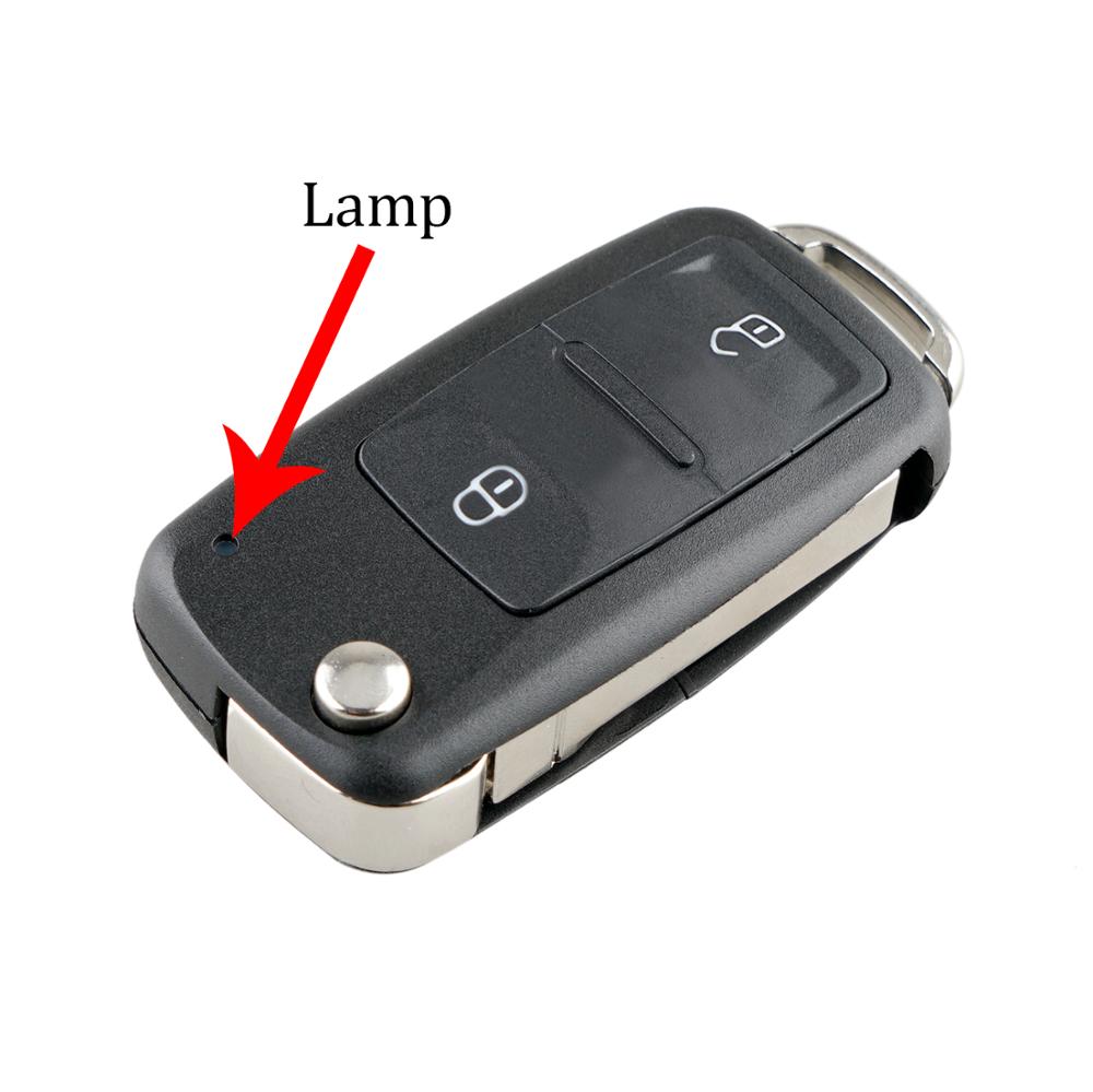 2 tasten Klapp kippen Auto Schlüssel fallen Abdeckung Hülse Für VOLKSWAGEN Für VW Für SITZ Für SKODA fob fallen 5K0837202AD 202AD HU66 Klinge