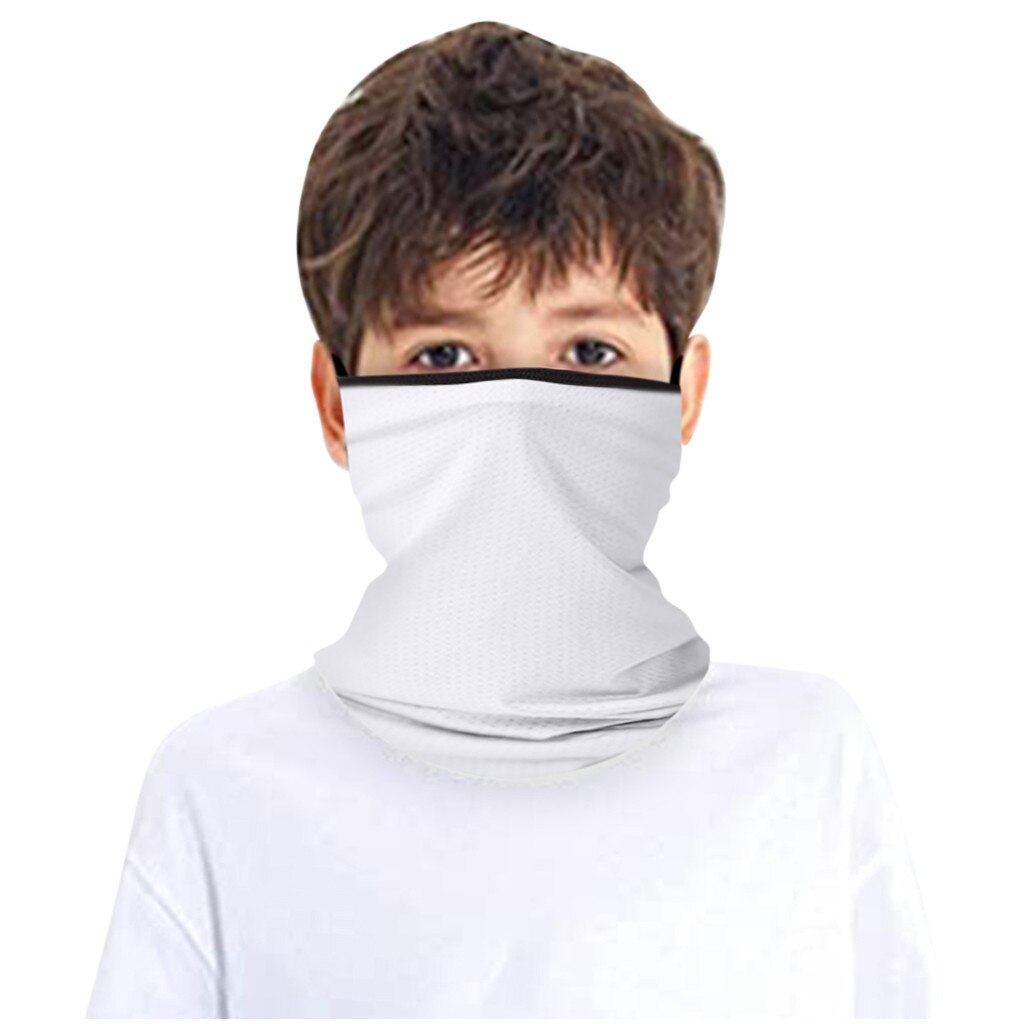 25#  kinder rave bandana sjaals nekwarmer buis hoofddeksels voor jongens en meisjes gezichtssjaal buitensporten halve gezichtsfiets sjaal: H