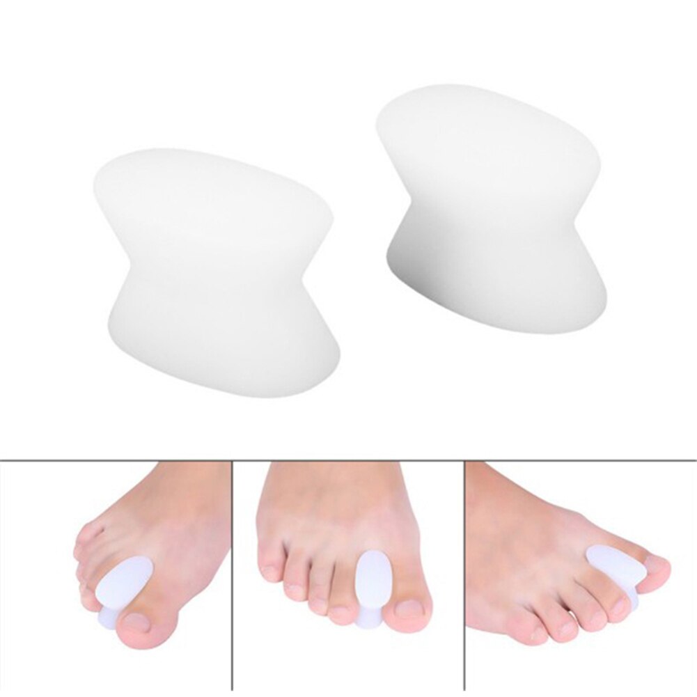 1Pair Gel Toe Separator Foot Care Tool Silicone Big Toe Bunion Straightener Valgus Hallux Bunion Protector Corrector Alignment