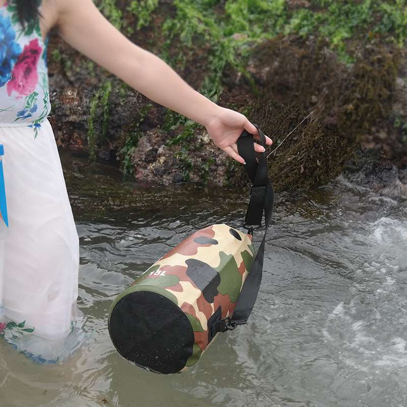 Camouflage svømme vandtæt drivtaske forsvar spand pakke strand dykkertaske