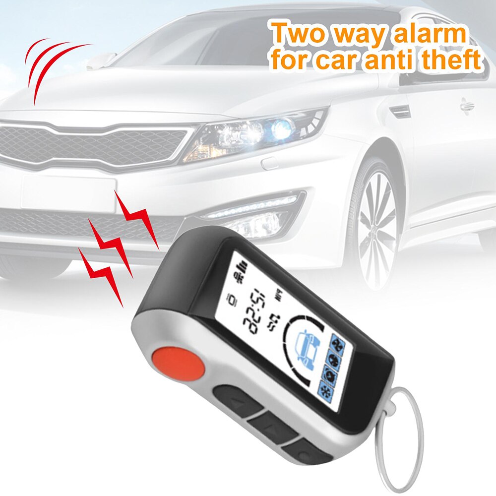 A93 Auto Vertikale LCD Fernbedienung Anti-diebstahl Auto Sicherheit System 2 Weg Alarm Keychain Regler für Russische Starline a3