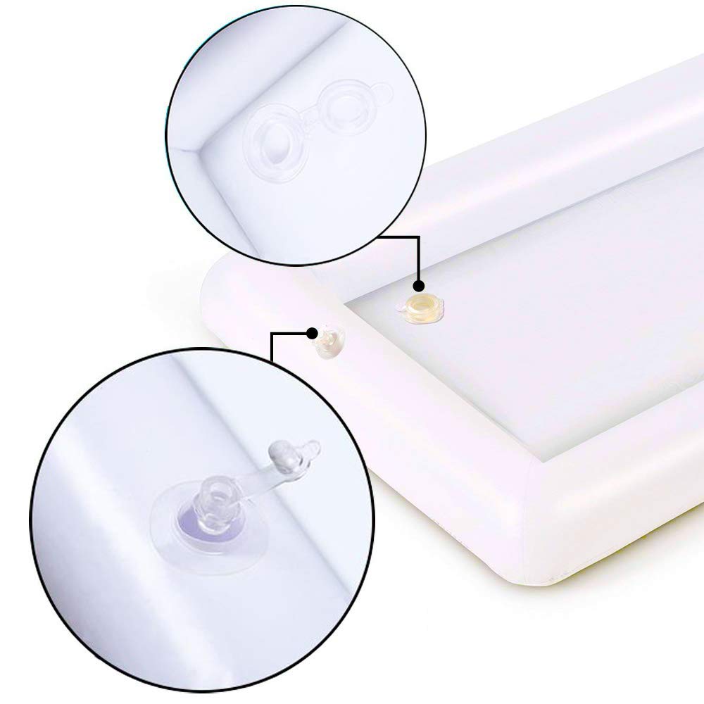 IHOME Inflatable Air Ice Bar Inflatable Rectangle Drinks Holder Water Mattress for Cups Pool Float Swim