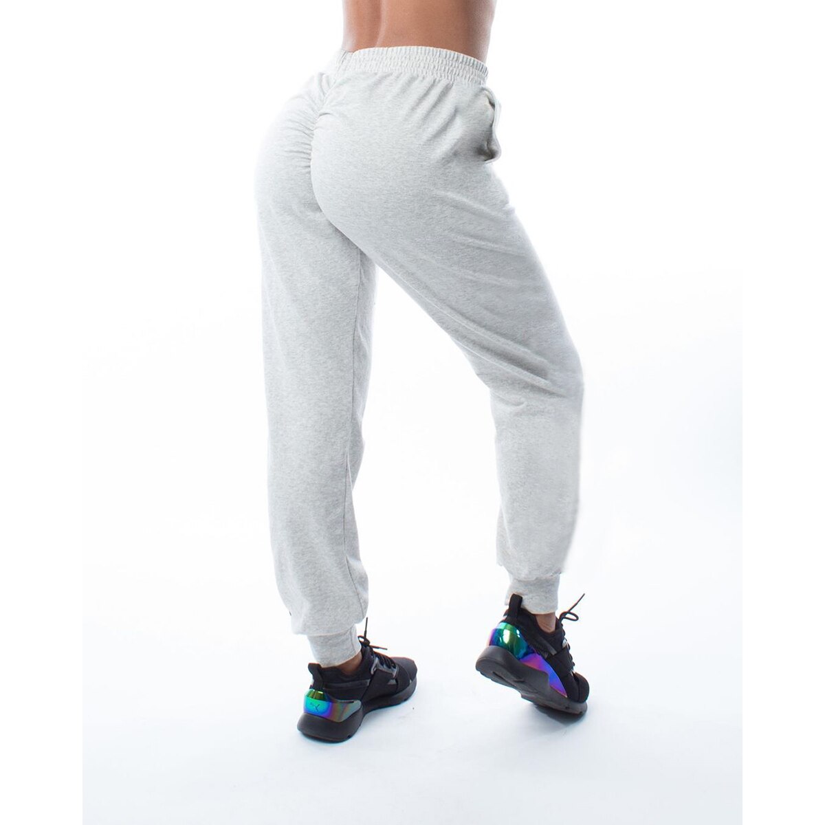 Casual sportjoggingbroek dames hoge taille effen kleur fitness hardlopen jogging sportbroek joggingbroek