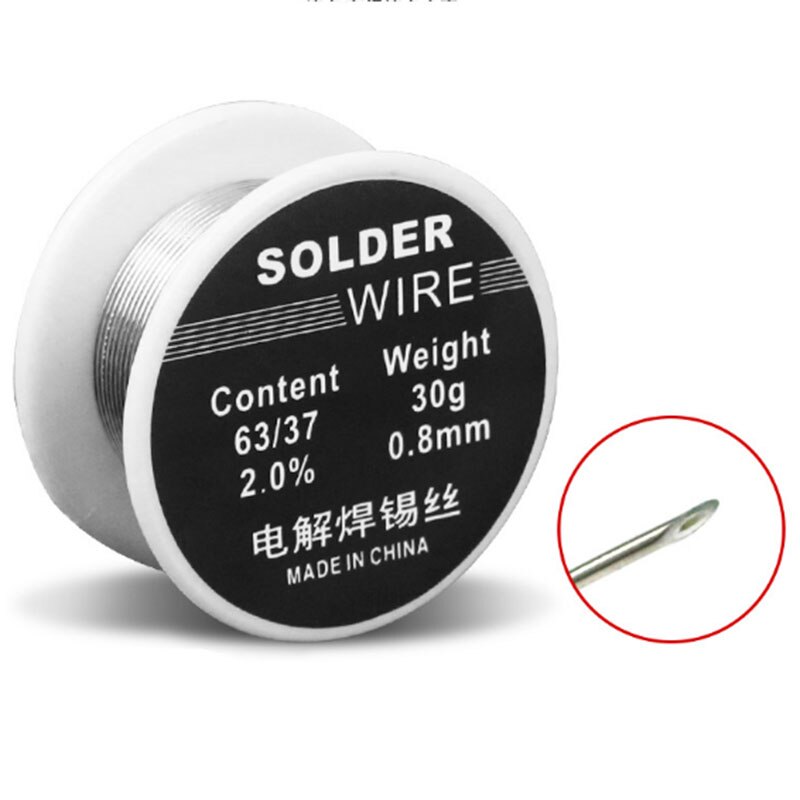 1PCS 30g 0.8mm 63/37 Solder Core Wire with 2.0% Flux DIY Soldering Tool