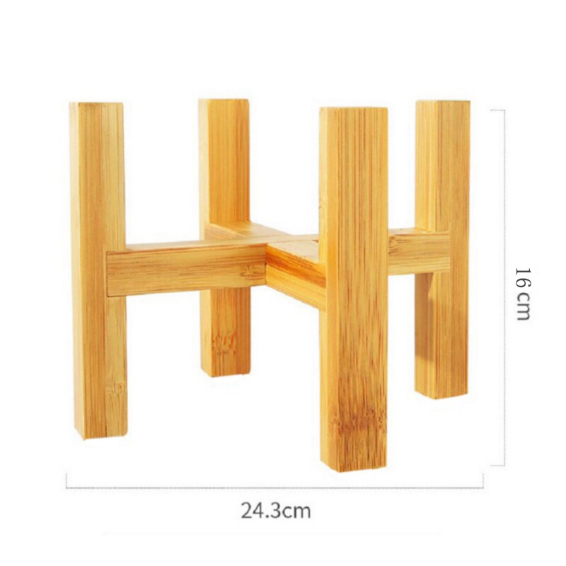 Muebles estanterías para plantas bonsái soporte de madera para plantas expositor de flores estante de madera estante de almacenamiento: D