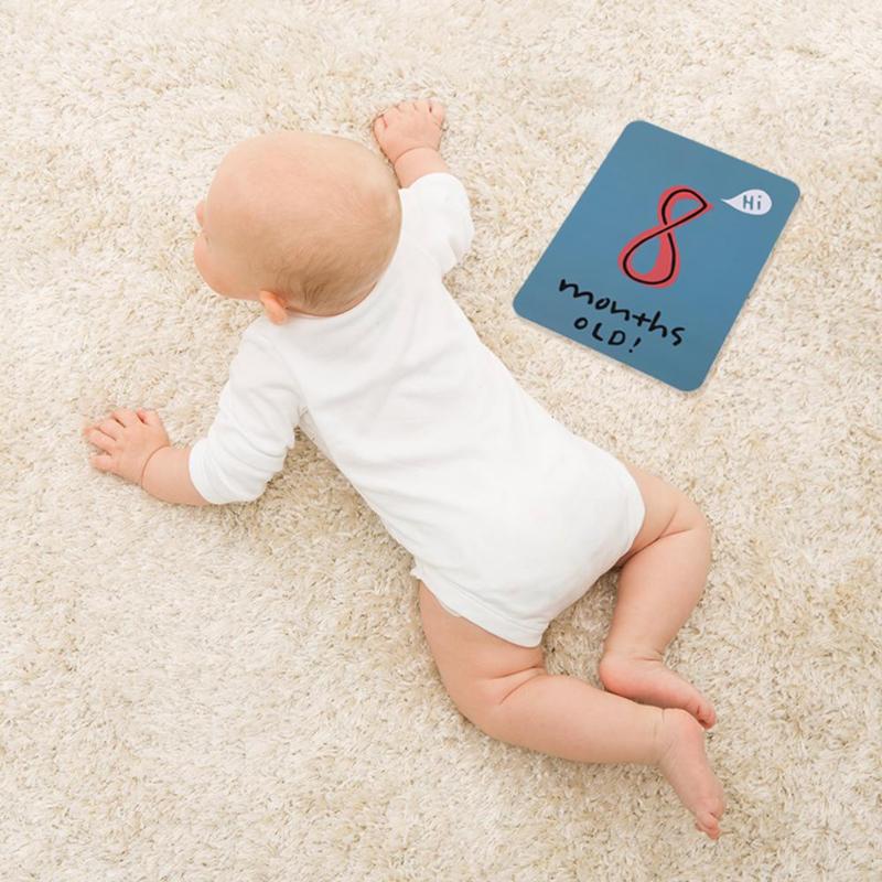 20pcs Baby Growth Milestone Commemorative Card Month Days Photography Props Infant Baby Growth Record Photo Props Accessories