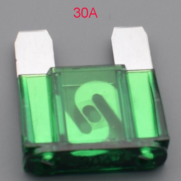 Shhworldsea 1 st maxi 20a 30a 40a 50a 60a 70a 80a 100a 120a blad säkring sortiment bil bil motorcykel suv säkringar: Grön