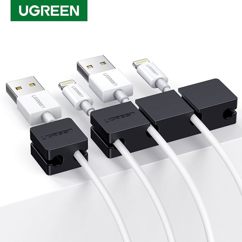 Ugreen Kabel Clips Organisator Siliconen Usb Kabelhaspel Flexibele Kabel Management Clips Kabel Houder Voor Muis Hoofdtelefoon Oortelefoon