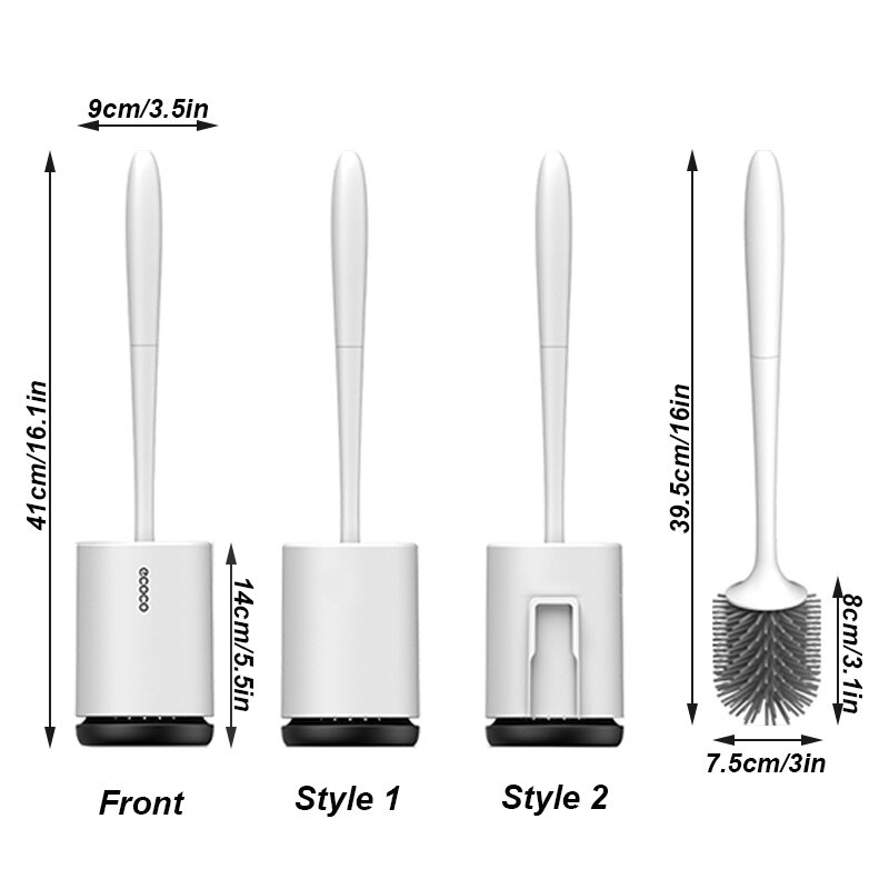 UNITOR Toilet Brush Head Holder Toilet Brush Head Holders Cleaner Toilet Brush Holder Bathroom Cleaning Tool Holder With Brush