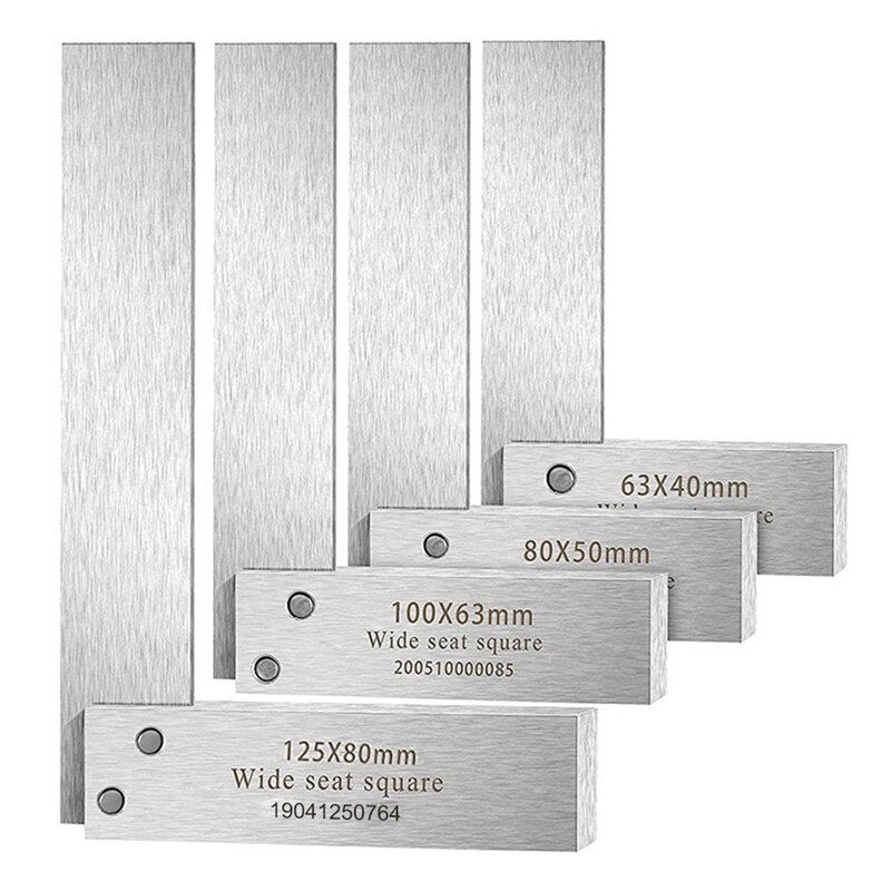 Machinist Square Set,2Inch,3Inch,4Inch &amp;amp; 6Inch Squares Machinist Square Mechanical Engineer Square,Wide Base Square Tool