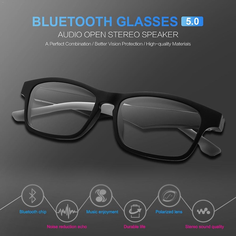 K1 Knochenleitung Gläser, Clever Bluetooth Gläser, Anti-Blau Brille, Bluetooth Musik Clever Gläser