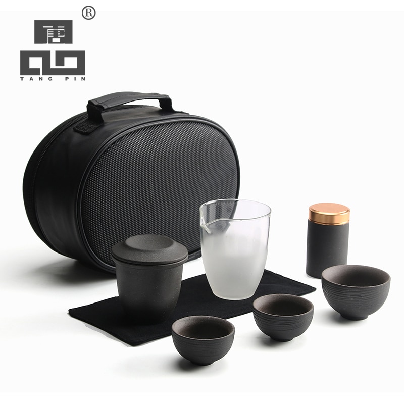 TANGPIN chinese ceramic teapots tea pot set teacups portable travel tea set drinkware