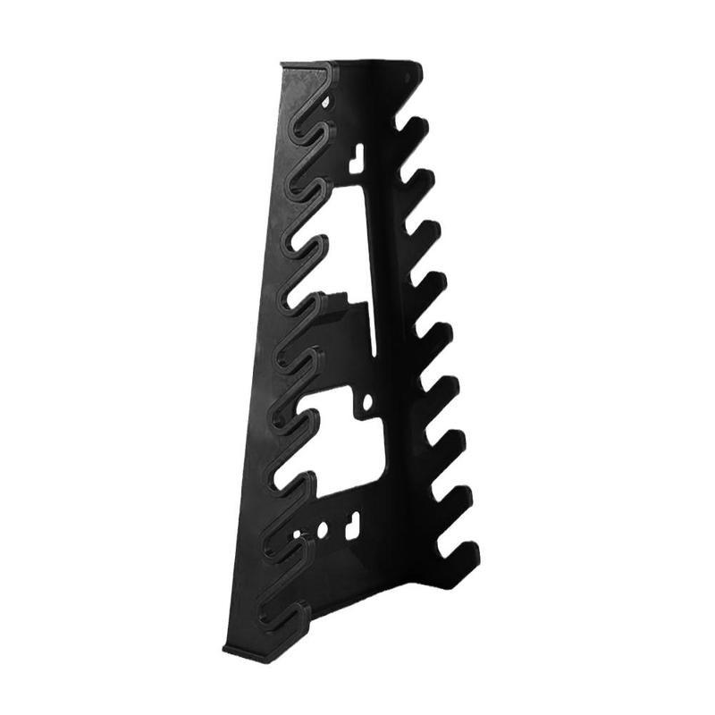 Black Wrench Holder Storage Rack Clip Car Repair Workbench Hanging Plate Accessories Wrench Holder Tools: black