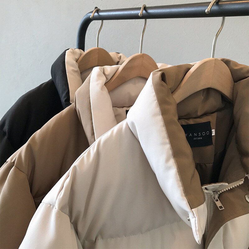 Donsjack Vrouwelijke Jas Parka Vrouwen Winter Jas Parka Dames Losse Opstaande Kraag Dikke Warme Puffer jas Vrouwelijke