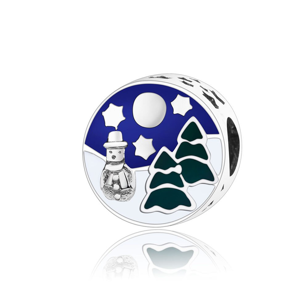 Winter Collectie 925 Sterling Zilver Besneeuwde Wonderland Kralen Fit Originele Europa Bedelarmband Sieraden Maken Berloque
