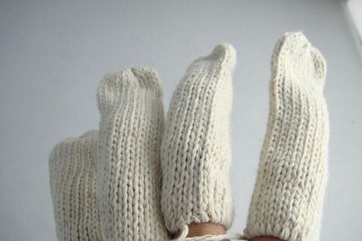 40 stk fingerbørste bomuldsfingerbeskyttere elastisk fingerbeskyttelsespakke