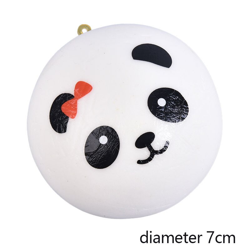 4/7/10cm panda stressverlichters, langzaam stijgende decompressie speelgoed sleutelhanger, kinderspeelgoed: 7cm